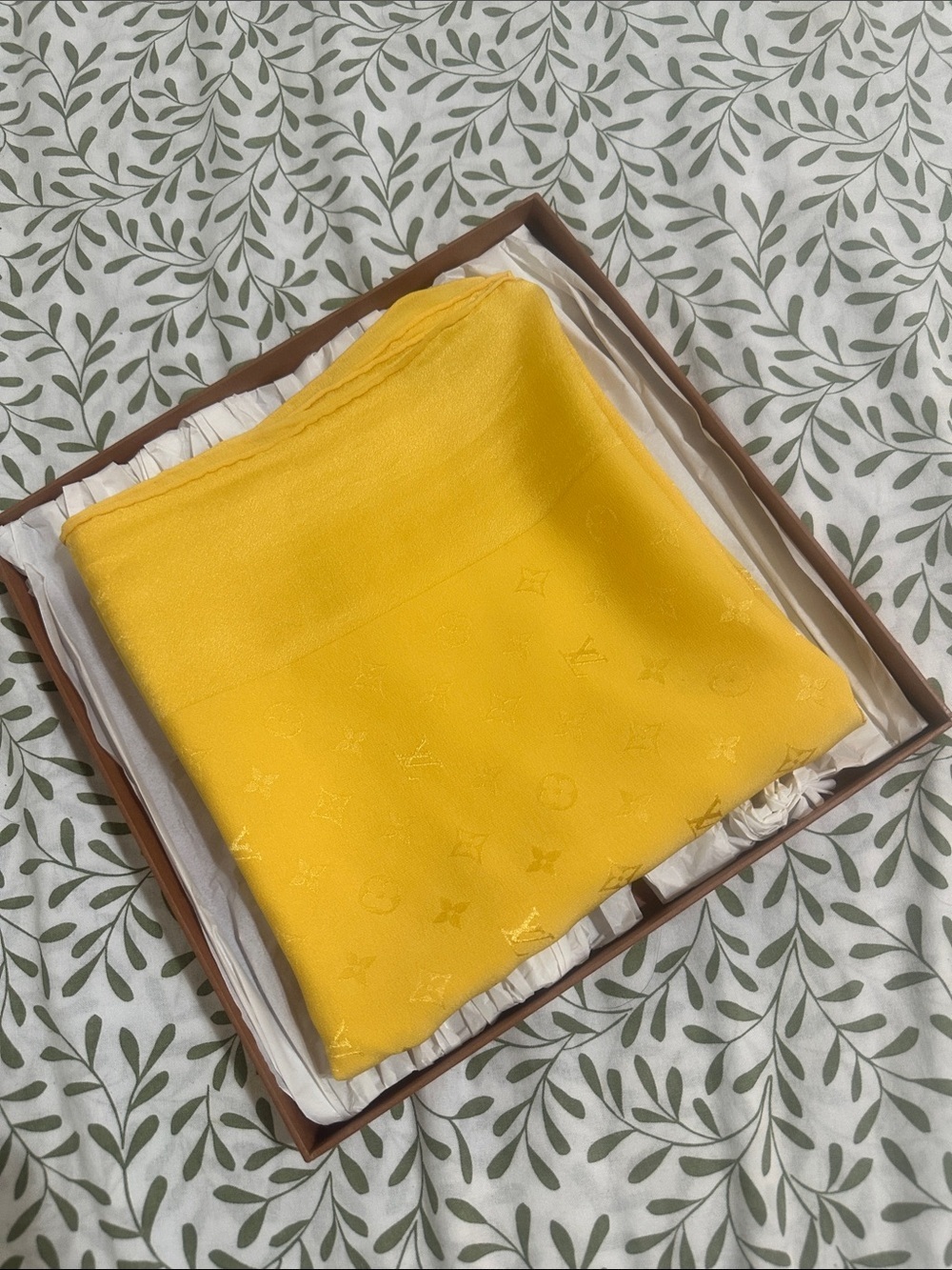 Louis Vuitton Yellow Scarf